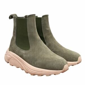 Diemme Chelsea Verona Sneaker Boot SZ 7 37 Womens Green Suede Vibram Outdoor